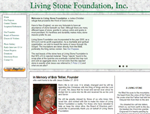 Tablet Screenshot of livingstonefoundation.com